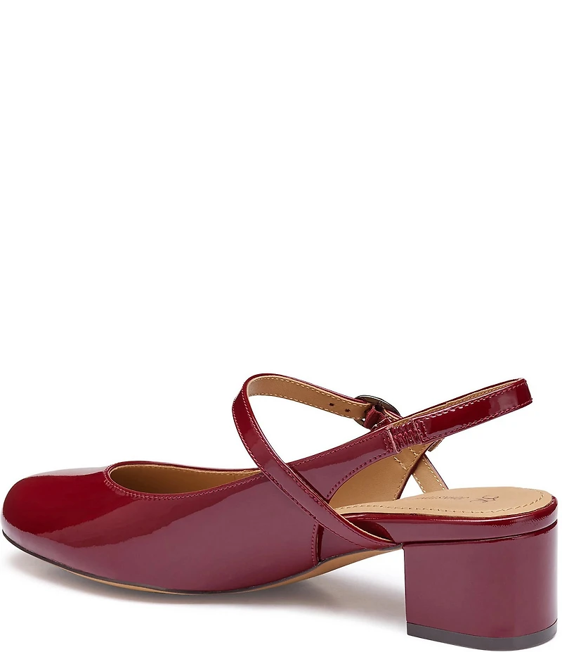 Johnston & Murphy Women's Sienna Patent Leather Slingback Mary Jane Pumps