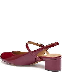 Johnston & Murphy Women's Sienna Patent Leather Slingback Mary Jane Pumps
