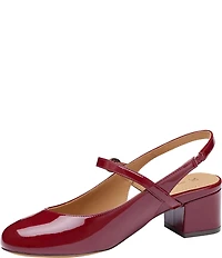 Johnston & Murphy Women's Sienna Patent Leather Slingback Mary Jane Pumps