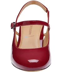 Johnston & Murphy Women's Sienna Patent Leather Slingback Mary Jane Pumps