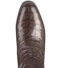 Johnston & Murphy Women's Tinsley Croco Embossed Patent Leather Tall Riding Boots