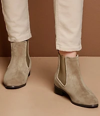 Johnston & Murphy Women's Tinsley Suede Chelsea Booties