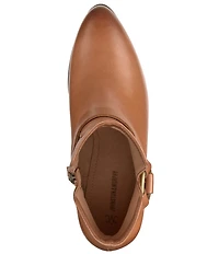 Johnston & Murphy Women's Trista O-Ring Harness Hardware Leather Booties