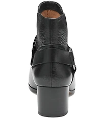 Johnston & Murphy Women's Trista O-Ring Harness Hardware Leather Booties