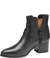 Johnston & Murphy Women's Trista O-Ring Harness Hardware Leather Booties