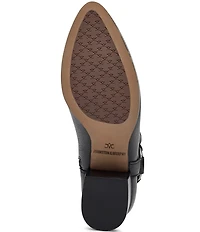 Johnston & Murphy Women's Trista O-Ring Harness Hardware Leather Booties