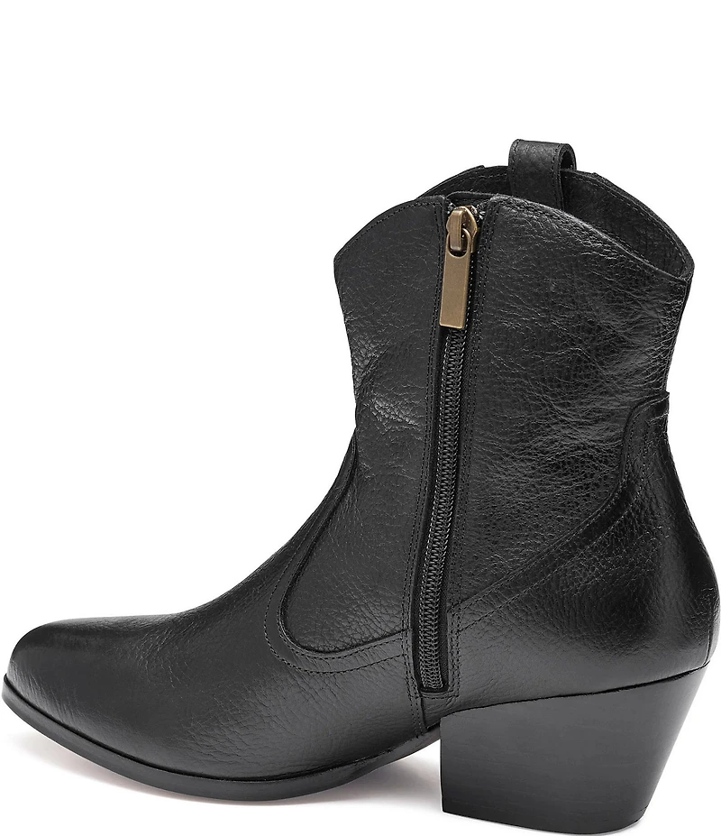 Johnston & Murphy Women's Tristen Waterproof Leather Western Booties