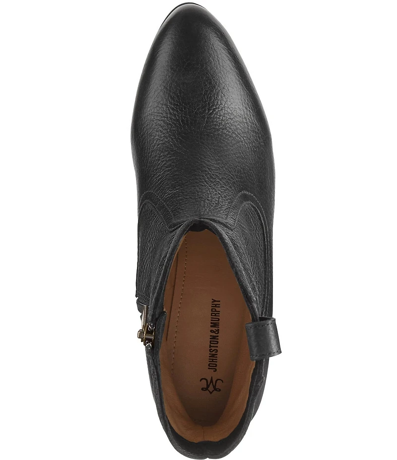 Johnston & Murphy Women's Tristen Waterproof Leather Western Booties