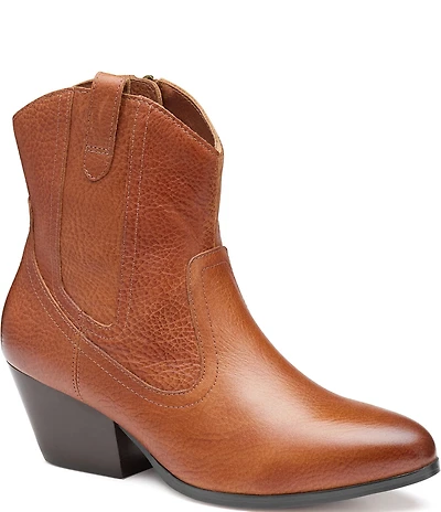 Johnston & Murphy Women's Tristen Waterproof Leather Western Booties