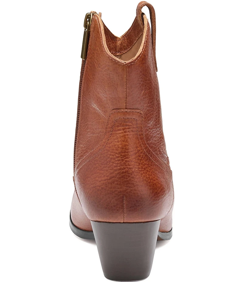 Johnston & Murphy Women's Tristen Waterproof Leather Western Booties