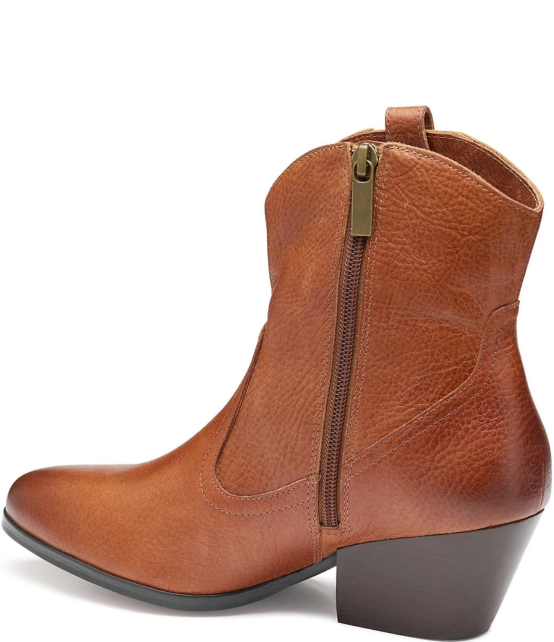 Johnston & Murphy Women's Tristen Waterproof Leather Western Booties