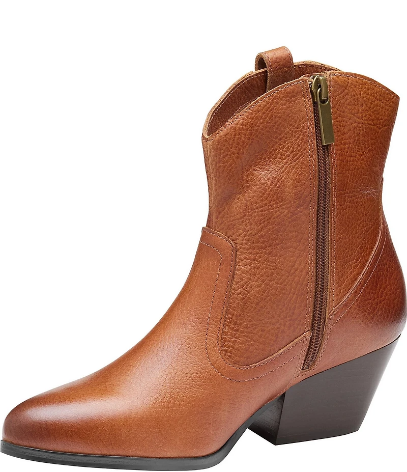 Johnston & Murphy Women's Tristen Waterproof Leather Western Booties