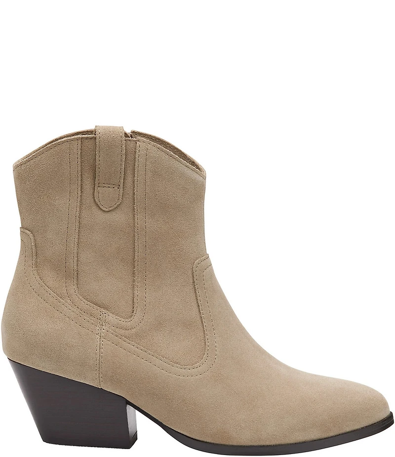 Johnston & Murphy Women's Tristen Waterproof Suede Western Booties