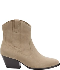 Johnston & Murphy Women's Tristen Waterproof Suede Western Booties