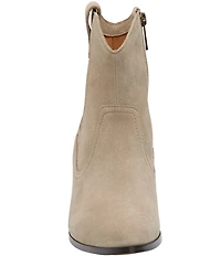 Johnston & Murphy Women's Tristen Waterproof Suede Western Booties