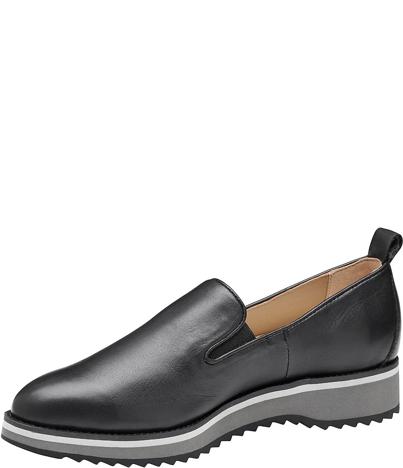Johnston & Murphy Women's Ulyssa Leather Double Gore Loafers