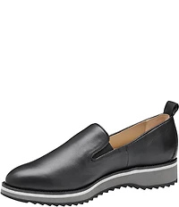 Johnston & Murphy Women's Ulyssa Leather Double Gore Loafers