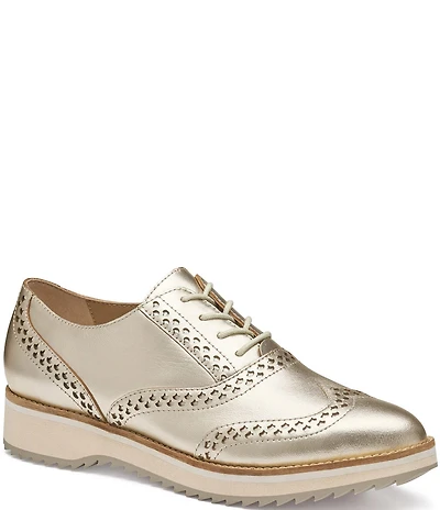 Johnston & Murphy Women's Ulyssa Leather Wingtip Oxfords