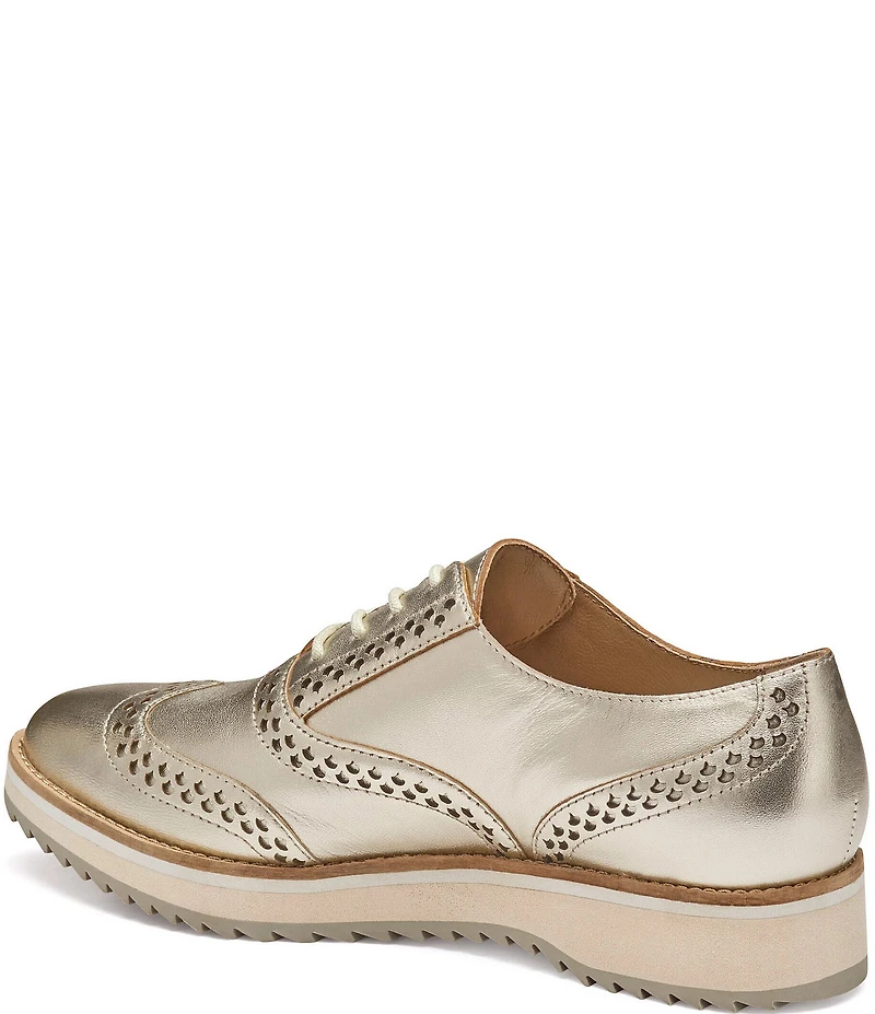 Johnston & Murphy Women's Ulyssa Leather Wingtip Oxfords