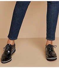 Johnston & Murphy Women's Ulyssa Patent Leather Brogue Detail Wingtip Oxfords