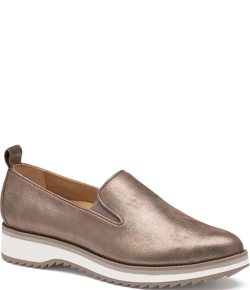 Johnston & Murphy Women's Ulyssa Suede Double Gore Loafers