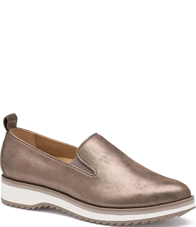 Johnston & Murphy Women's Ulyssa Suede Double Gore Loafers