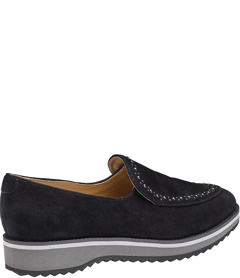 Johnston & Murphy Women's Ulyssa Suede Studded Loafers