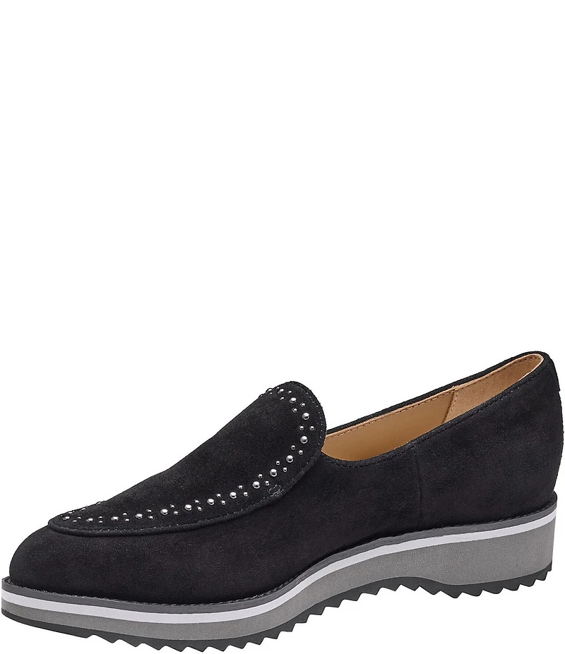 Johnston & Murphy Women's Ulyssa Suede Studded Loafers