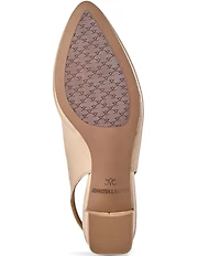 Johnston & Murphy Vicki Leather Slingback Block Heel Pumps