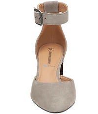 Johnston & Murphy Women's Vicki Suede Ankle Strap Pumps