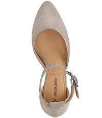 Johnston & Murphy Women's Vicki Suede Ankle Strap Pumps