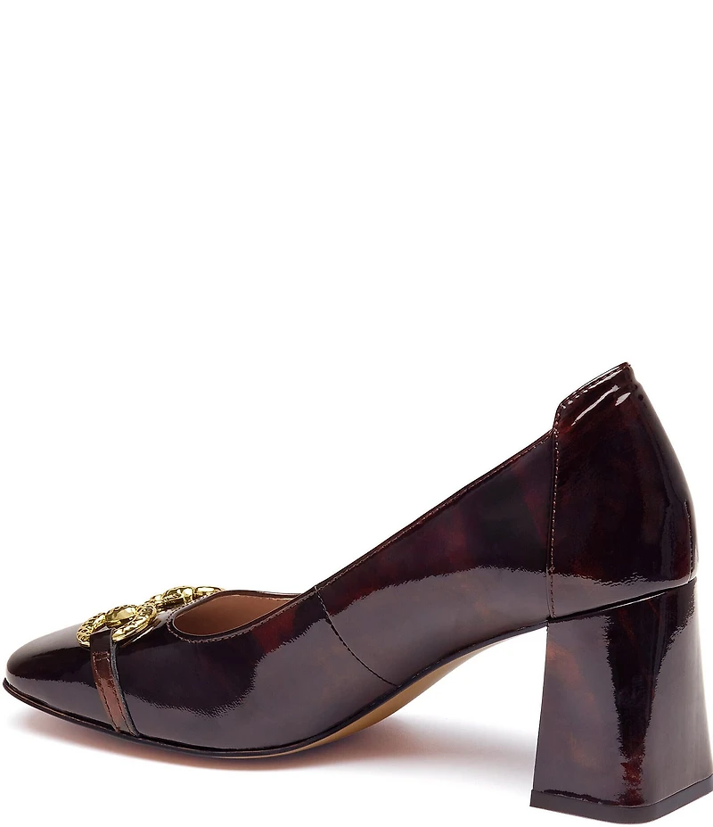 Johnston & Murphy Women's Whitney Horse Bit Patent Leather Pumps