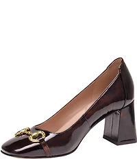 Johnston & Murphy Women's Whitney Horse Bit Patent Leather Pumps