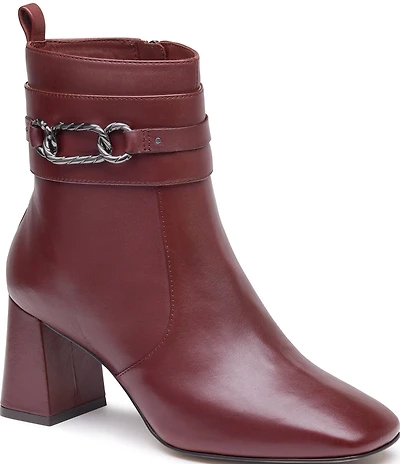 Johnston & Murphy Women's Whitney Nappa Leather Chain Bootie