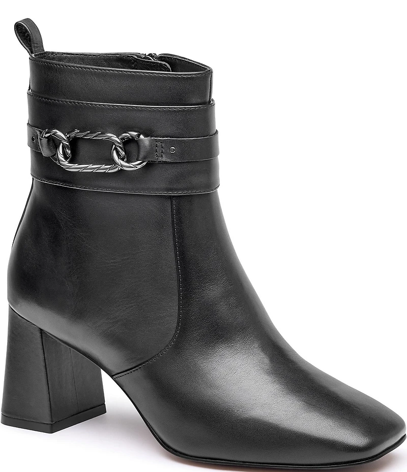 Johnston & Murphy Women's Whitney Nappa Leather Chain Bootie