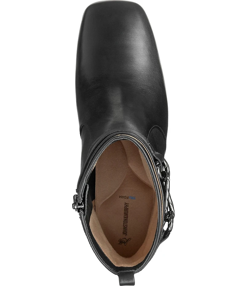 Johnston & Murphy Women's Whitney Nappa Leather Chain Bootie