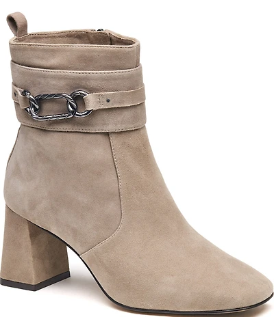Johnston & Murphy Women's Whitney Suede Chain Booties