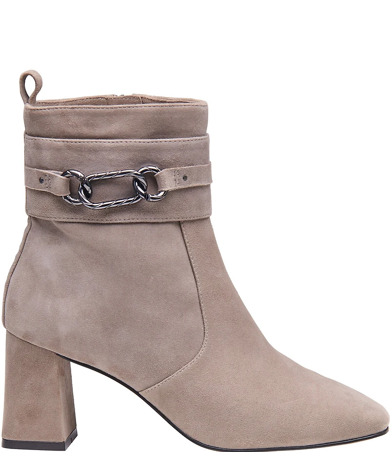 Johnston & Murphy Women's Whitney Suede Chain Booties