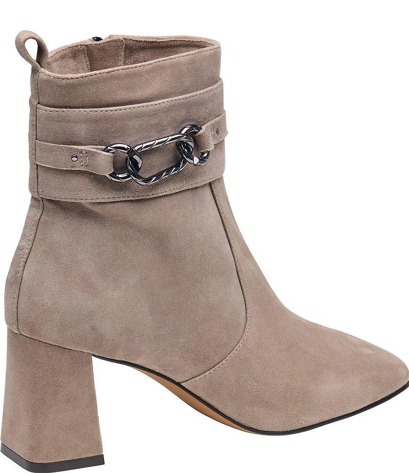 Johnston & Murphy Women's Whitney Suede Chain Booties