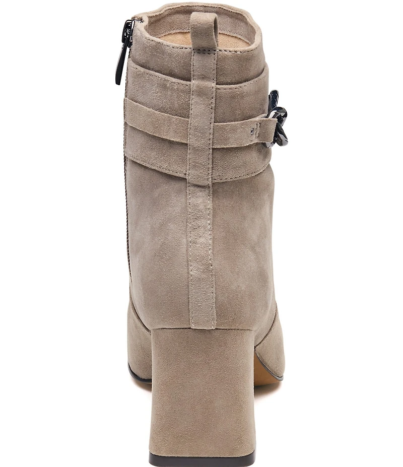 Johnston & Murphy Women's Whitney Suede Chain Booties