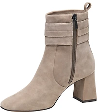 Johnston & Murphy Women's Whitney Suede Chain Booties