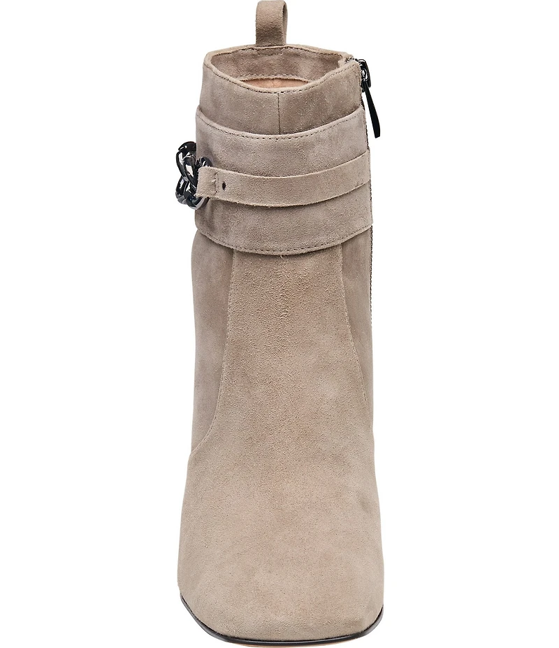 Johnston & Murphy Women's Whitney Suede Chain Booties