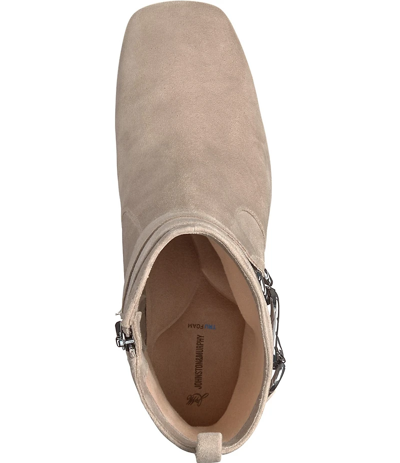 Johnston & Murphy Women's Whitney Suede Chain Booties