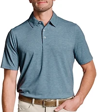 Johnston & Murphy XC+ Apex Heather Performance Short Sleeve Polo Shirt