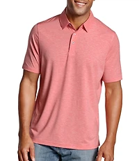 Johnston & Murphy XC+ Apex Heather Performance Short Sleeve Polo Shirt