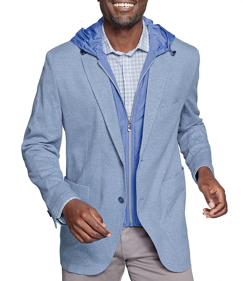 Johnston & Murphy XC Flex Knit Hooded Bib Blazer