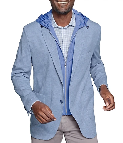 Johnston & Murphy XC Flex Knit Hooded Bib Blazer