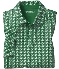 Johnston & Murphy XC Helmet And Football Print Short Sleeve Polo Shirt