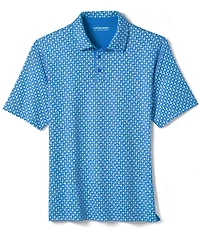 Johnston & Murphy XC Helmet And Football Print Short Sleeve Polo Shirt