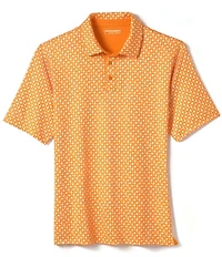 Johnston & Murphy XC Helmet And Football Print Short Sleeve Polo Shirt